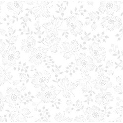 White - Flower Dots